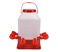 Pssopp Mangeoires Anti-déformation et Rupture 10L Fontaine d'eau de Volaille Multifonctionnelle de Grande capacité pour Distributeur d'abreuvoir de Poussin de Canards, Mangeoire 'Eau de Poulet