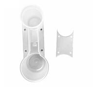 Pssopp Mangeoires et Abreuvoirs pour Oiseaux, Mangeoires en Plastique pour Bouteilles d'eau pour Oiseaux, Gobelets Automatiques pour Perroquets, Calopsittes, Perruches, Pinsons, Cailles, 20 Pièces