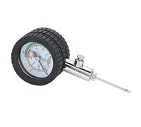 Pssopp Manomètre d'air en Métal, Mesure de Pression à Bille en Acier Inoxydable, Outil Précis, Léger, Portable, Facile à Lire, adapté pour l'arbitrage de Football, de Basket-Ball, de Volley-Ball,