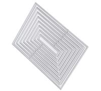 Pssopp Matrice de Découpe en Acier au Carbone Rectangulaire Gabarit de | Moule de Découpe pour Scrapbooking, Cuir, Papier, Cartes, Matrice Fine en Métal pour la Plupart des Machines de Découpe,