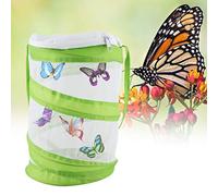 Pssopp Mini Cage d'élevage d'insectes Portable et Pliable, Matériau en Polyester avec Fermeture éclair pour la Culture des Papillons et Libération Facile