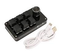 Pssopp Mini Clavier Mécanique à 6 Touches, Clavier de Jeu Programmable avec Toutes Les Touches, Câble USB Détachable, adapté à la Musique de Jeu de Bureau