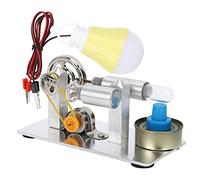 Pssopp Mini Modèle de Moteur à Vapeur en Acier Inoxydable, Cadre traité CNC Expérience de la Science Physique Jouet pour Enfant avec Adoptabilit Pratique, jouabilité éducative