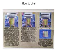 Pssopp Mini Outil de Métier à Repriser, Kit de Réparation de Tissage Portable pour Jeans et Chaussettes, Dispositif de Réparation de Tissu, Idéal pour les Amateurs de Bricolage (Comme montré)