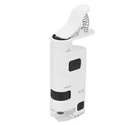 Pssopp Mini Smart Phone Microscope Téléphone Portable, Portable et Facile à Utiliser, Landue de Zoom 80-120X, Clamp/Holder Universel, Lumières LED, pour Les Cheveux de la Peau Inspection du Tampon