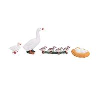 Pssopp Modèle de Cycle de Vie de Canard, Animaux Jouets, Kit d'apprentissage Interactif éducatif ABS pour Enfants avec Cycle de Croissance en 4 étapes et Ressources Pédagogiques Scientifiques (A)