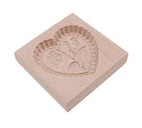 Pssopp Moule à Biscuits en Bois, Moule à Biscuits en Forme de Cœur, Démoulage et Nettoyage Faciles, Finition à l'huile de qualité Alimentaire, pour, Gâteaux de Lune, Tartes, Pâtisserie Familiale