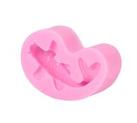 Pssopp Moule à Fondant en Silicone 3D Poisson, Décoration de Gâteau, Moule à Chocolat Sugarcraft avec Matériau de qualité Alimentaire pour Décoration de Biscuits et de Bonbons
