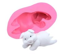 Pssopp Moule de Silicone de Porc, Outil de Pâtisserie en Forme de Boulangerie en 3D Cupcake Beurre Jello Glak Tray pour la Maison de Cuisine Décoration Bricolage
