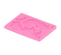 Pssopp Moule en Silicone en Relief, Moule à Gâteau en Forme de Feuille d'arbre, Forme de Fondant au Chocolat de qualité Alimentaire avec Démoulage Doux, Outil de Cuisson Antiadhésif pour les (PINK)