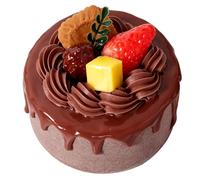 Pssopp Moules de Cuisson à Gâteau, Modèle d'affichage de Simulation Réaliste en PVC de 4 Pouces pour Vitrine de Boulangerie, Accessoire de Photographie, Anniversaire Artificiel, Gâteau (de 4