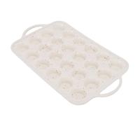 Pssopp Moules de Cuisson Mini Plateau à Cupcakes à Cadre renforcé Antiadhésif en Métal pour la Cuisson Maison Moules à Muffins en Silicone, à Muffins en Silicone pour la (24 tasses)
