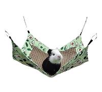 Pssopp Nature Rattan Matte Petit Animal Hangock Koolmat, Sweet Cartoon Imprimer de Refroidissement d'été Hamster Hamster Hamstter Therm Prévention et Utilisation Multifonctionnelle pour Interne et à