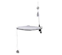 Pssopp Nid de Chat d'intérieur Moderne, Mobilier de Bureau pour Chat, Lit Hamac en Maille, Tissu Respirant Stable et Robuste, Flexible, Réglable, Permettant d'économiser de l'espace, Perchoir de