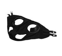Pssopp Oeillère équestre Respirant, Masque pour Les Yeux de Cheval Léger avec Matériau en Cuir PU pour la Course et L'équitation sur Sentier (Black)