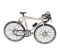 Pssopp Ornement de Modèle de Vélo en Métal 3D Réaliste, 11.5x19.5cm, Décoration de Bureau Assemblée et Détachable pour Adultes, Collection de Cadeaux