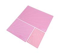 Pssopp Outils d'artisanat Tapis de Découpe Rotatif, Outil de Couture de Tissu de Scrapbooking en PVC Antidérapant pour l'artisanat 3 Pièces A3 A4 A5 Tapis de Découpe de 3 Tailles pour la Couture