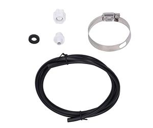 Pssopp Pack de Connexion de Tuyau d'alimentation pour Chlorinateur, Kit de Pièces en Plastique et en Acier Inoxydable, Installation Facile, Remplace Les Pièces d'alimentation Usées, pour