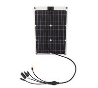 Pssopp Panneau Solaire Monocristallin 50W, Sortie 18V CC et XT60 pour | Kit pliable compact, taux de conversion de 23 %, alimente les ordinateurs portables et les centrales électriques, boîtier