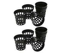 Pssopp Paquet de 10 Gobelets en Filet Hydroponiques Panier de Plantation Hydroponique Pots de Culture Hydroponiques Panier de Plantes Aquatiques en Plastique avec Un Excellent Drainage (Grand 52x5cm)