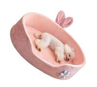 Pssopp Peau de Lit de Compagnie Rose Chaud - Lit de Couchage de Chien Amical, adapté à Différents Animaux de Compagnie, Poning en Tissu, 1 Pack (M)