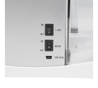 Pssopp Petit Aquarium divisé, Plastique de Haute qualité, Affichage Numérique LCD, Lumière LED, pour Le Salon et Le Bureau (White)