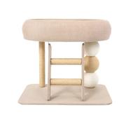 Pssopp Petit Arbre à Chat Tour à Gratter pour Chat, 58,5 X 39,5 X 47 Cm, Petit Arbre à en Bois Composite, Centre d'activité pour Animaux de Compagnie, d'escalade pour Jouer au Repos, Chatons