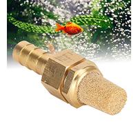 Pssopp Pierre à Bulles d'aquarium de 8 Mm, Diffuseur d'oxygène en Grès doré pour Culture Hydroponique et Aquariums, Améliore la qualité de l'eau et la Respiration des Poissons