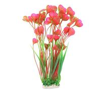 Pssopp Plantes Aquatiques artificielles pour Aquariums artificielles Plantes réalistes en Plastique Herbe Ornement Fish Tank Plantes artificielles sous-Marines Décor pour Aquarium(Rose)