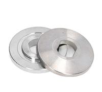 Pssopp Plaque de Pression de Machine de Découpe 2 Pièces, Lames de Scie Circulaire Bloc de Roulement en Carbure pour Machine à Scier l'aluminium de 10 Pouces