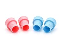 Pssopp Plateau à Crème Glacée 4 Pièces, Cuillère à Cône de Crème Glacée, Mini Cuillère à Cônes de Réutilisable pour les Vacances d'été, Fête d'anniversaire et de Mariage (Rosé bleu)