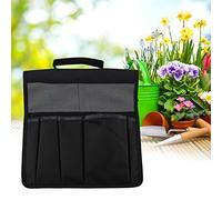 Pssopp Pochette à Genoux de Jardin, Tissu Oxford 600D Portable, Plusieurs Poches pour Outils et Accessoires, Idéale pour Les Amateurs de Jardinage (Black)