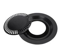 Pssopp Poêle à Barbecue Coréenne, Grill d'intérieur sans Fumée en Fonte, Grande Zone de Cuisson, Idéale pour les Steaks et Plus, Parfaite pour la Maison et le Camping