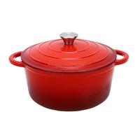 Pssopp Poêle à Pain en Fonte avec Couvercle, Poêle Multifonctionnelle Antiadhésive pour la Cuisson du Pain au Levain, Braisage, Ragoût, Friture Nan (26CM)