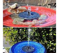 Pssopp Pompe de Fontaine à énergie Solaire 7V, Matériau ABS, Fonctionnement Automatique Rapide, Idéale pour Les Jardins, Les Piscines et Les Bains d'oiseaux