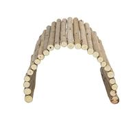 Pssopp Pont pour Hamster en Bois, Matériau d'arbustes de qualité Supérieure, Tunnel Flexible pour Lapins et Petits Animaux de Compagnie (15 * 30CM)