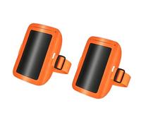 Pssopp Porte-badge de Bras, Porte-badge D'identification de Bras, Manchon de Carte d'identité, Bande élastique Réglable en PVC Imperméable Transparent, Bordure en Polyester, Fenêt (2PCS)