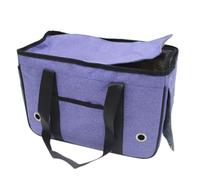 Pssopp Porte-Chat à Côtés Souples, 39x17x27 Cm, Cage de Transport Pliable pour Animaux de Compagnie Approuvée par Les Compagnies Aériennes, pour Randonnée, Métro, (L dans Les 7,5 kg)