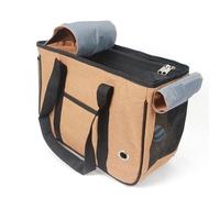 Pssopp Porte-Chat à Côtés Souples, 39x17x27 Cm, Cage de Transport Pliable pour Animaux de Compagnie Approuvée par Les Compagnies Aériennes, pour Randonnée, Métro, (L dans Les 7,5 kg)