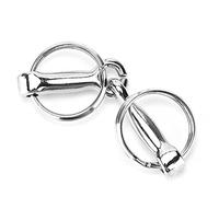 Pssopp Porte-clés Mors de Filet en Alliage de Zinc Porte-clés, Conception de Chaussure de Cheval Cool Connexion Stable Fabrication Exquise Breloques de Sac Décoratives pour Cavaliers Autres