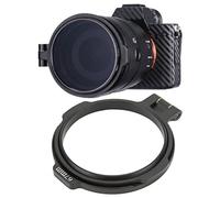 Pssopp Porte-Filtre D'objectif Robuste et Durable à Changement Rapide, Adaptateur D'objectif Pratique en Alliage D'aluminium Multi-Tailles, Compatible avec Les Objectifs Grand Angle, (Écrasé)