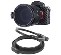 Pssopp Porte-Filtre D'objectif Robuste et Durable à Changement Rapide, Adaptateur D'objectif Pratique en Alliage D'aluminium Multi-Tailles, Compatible avec Les Objectifs Grand Angle, (49 mm)