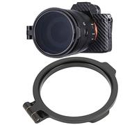 Pssopp Porte-Filtre D'objectif Robuste et Durable à Changement Rapide, Adaptateur D'objectif Pratique en Alliage D'aluminium Multi-Tailles, Compatible avec Les Objectifs Grand Angle, (Lave)