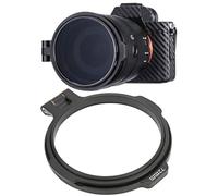 Pssopp Porte-Filtre D'objectif Robuste et Durable à Changement Rapide, Adaptateur D'objectif Pratique en Alliage D'aluminium Multi-Tailles, Compatible avec Les Objectifs Grand Angle, (72mm)