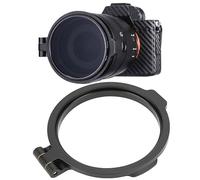 Pssopp Porte-Filtre D'objectif Robuste et Durable à Changement Rapide, Adaptateur D'objectif Pratique en Alliage D'aluminium Multi-Tailles, Compatible avec Les Objectifs Grand Angle, (82mm)
