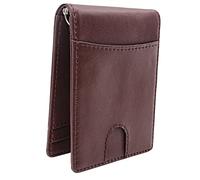 Pssopp Portefeuille Porte-Cartes Classique, Portefeuille élégant en Cuir PU Mince avec Plusieurs Emplacements pour Cartes pour Hommes à Usage Quotidien (Café)