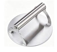 Pssopp Presse à Hamburger en Acier Inoxydable, Outil de Gril Rond à Dessus Plat Antiadhésif de 6,5 Pouces pour la Cuisson sur Plaque Chauffante de Saucisses de Viande de Bœuf (16.7CM/6,57 Pouces de