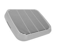 Pssopp Produits de Toilettage pour Chat ABS Haute Résistance, Filtrage Efficace, Anti-éclaboussures, Double Couche, Piège à Litière pour Chat, pour Senior, Bac à Litière, Attrape- pour (Gris Clair)