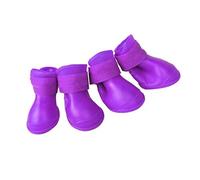 Pssopp Protecteur de Patte de Petit Chiot pour Animaux de Compagnie, Chaussures de Pluie Imperméables en Silicone pour Chien, Conception Antidérapante pour Petits Chiens et Chats par Temps Pluvieux