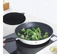 Pssopp Protecteur électrique Haute Température Mat isolé Thermique pour Cuisinière à Induction, Coussin à Usage Général Anti-glissement en Silicone, Facile à Nettoyer (Circulaire)
